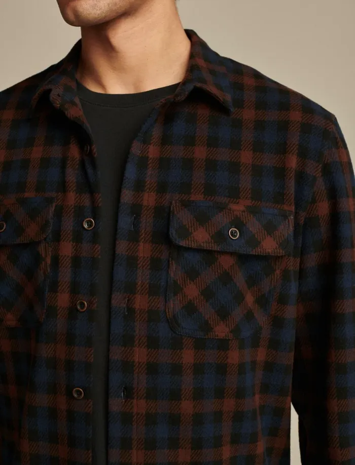 Lucky Brand Shirts and Tops Men Brushed Jersey Shirt Blue Multi