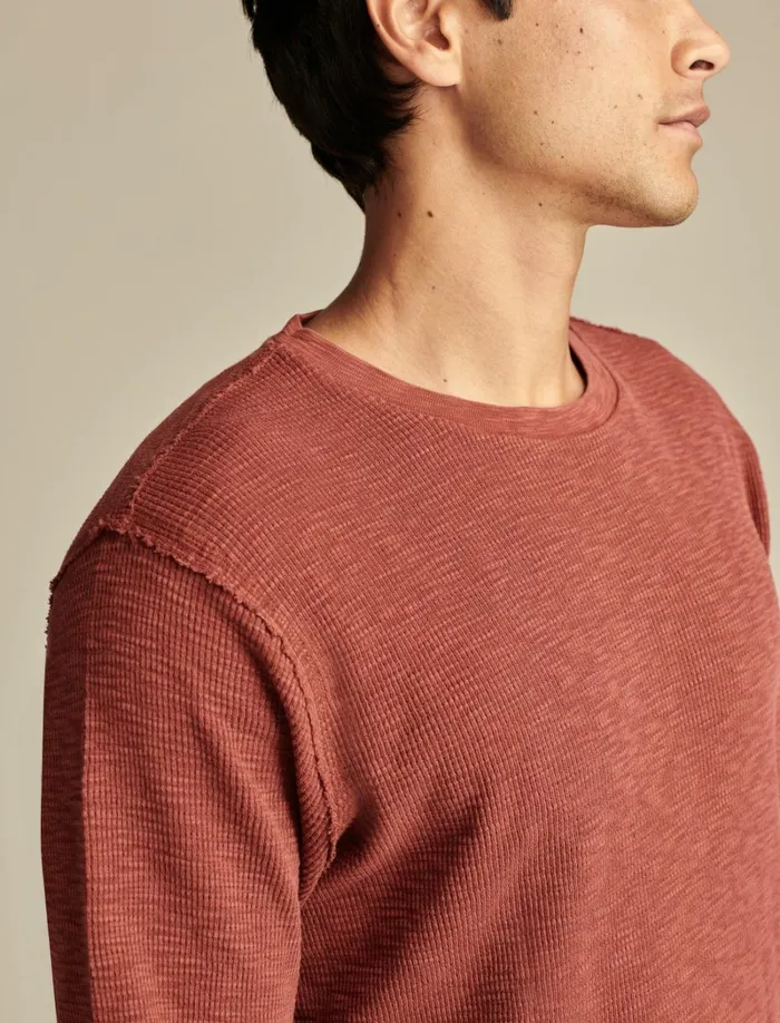 Lucky Brand Shirts and Tops Men Thermal Crew Fired Brick