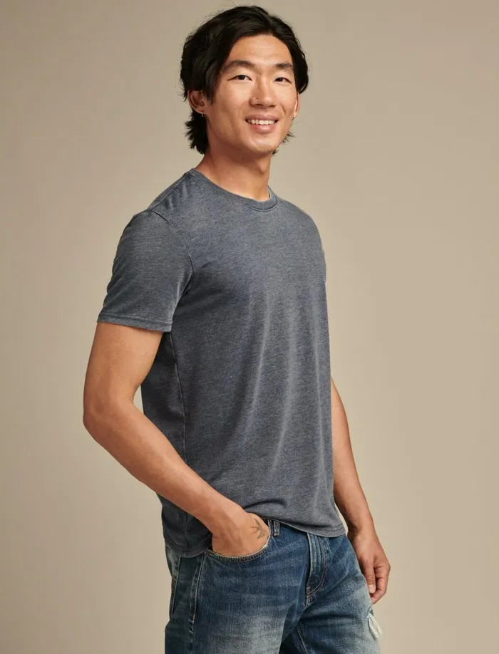 Lucky Brand Shirts and Tops Men Venice Burnout Crew Neck Tee American Navy
