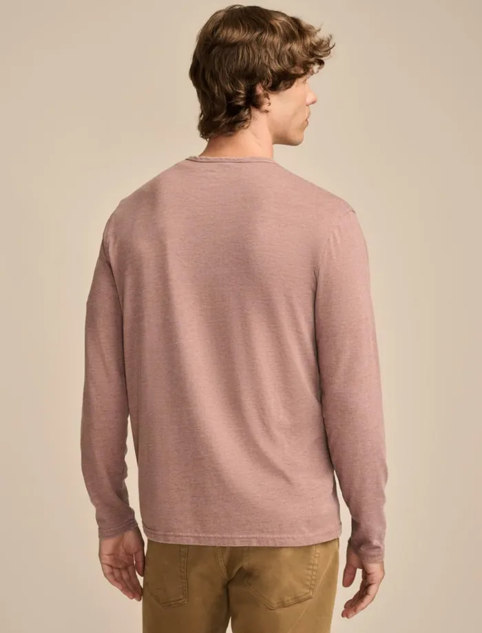 Lucky Brand Shirts and Tops Men Venice Burnout Long Sleeve Deep Taupe