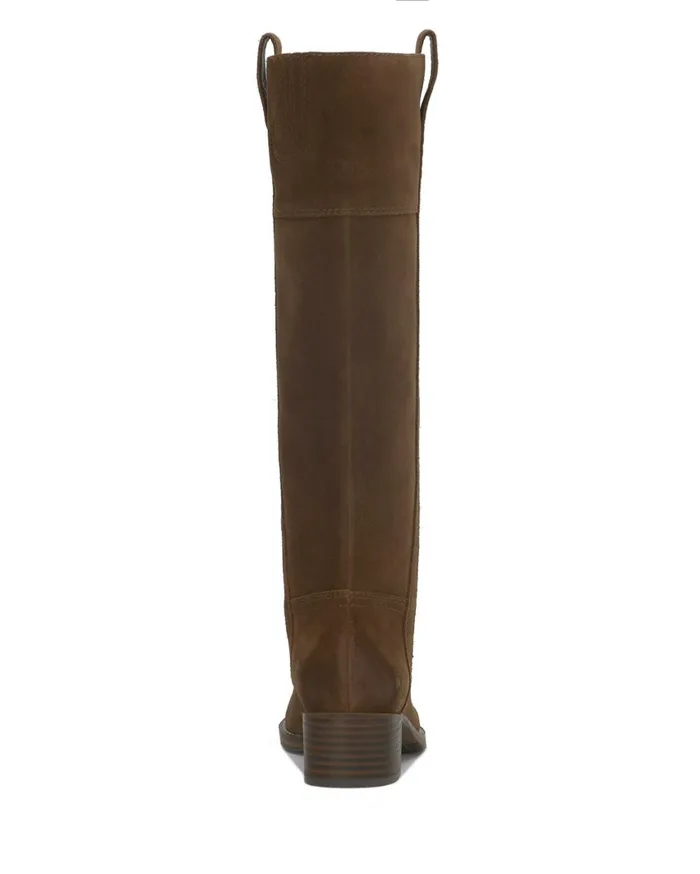 Lucky Brand Shoes Women Hybiscus Extra Wide Calf Riding Boot Dark Brown