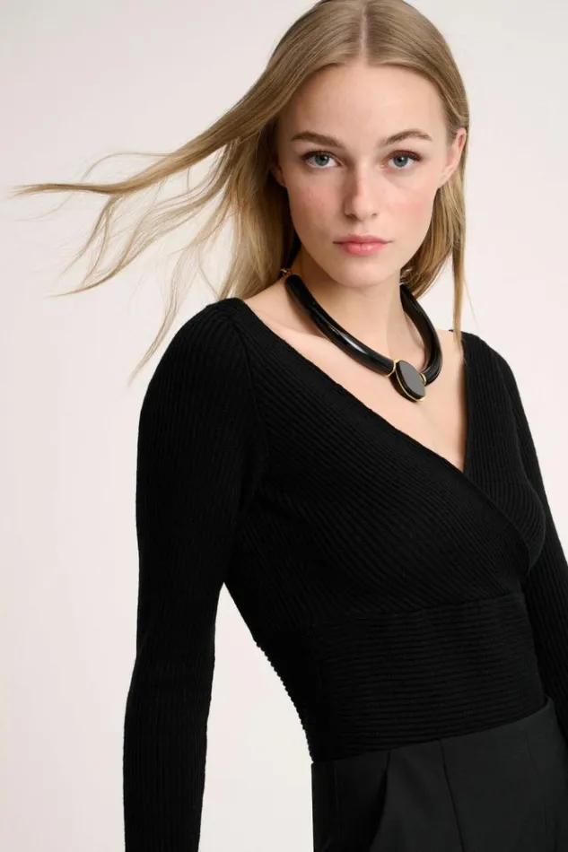 Luisa Spagnoli Bijoux Nobilta 8211 SemiRigid Necklace Blackgold 8211 Women Luisa Spagnoli Bijoux Nobilta 8211 SemiRigid Necklace Blackgold 8211 Women