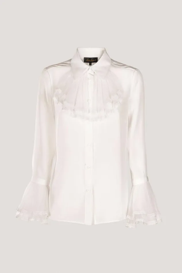 Luisa Spagnoli Blouses And Shirts Laghetto 8211 Silk Shirt Cream 8211 Women Luisa Spagnoli Blouses And Shirts Laghetto 8211 Silk Shirt Cream 8211 Women