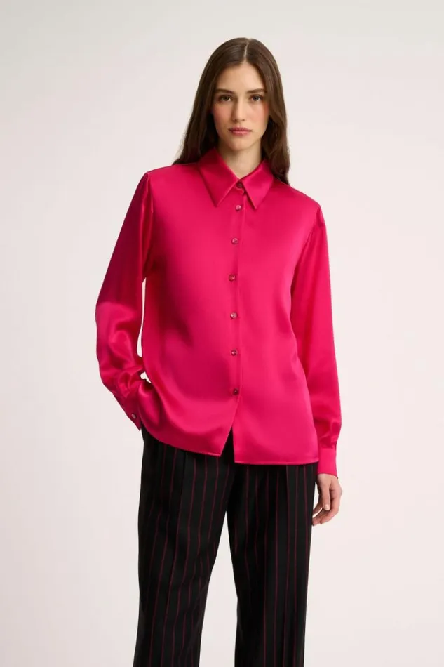 Luisa Spagnoli Blouses And Shirts Livello 8211 Silk Blouse Fuchsia 8211 Women Luisa Spagnoli Blouses And Shirts Livello 8211 Silk Blouse Fuchsia 8211 Women