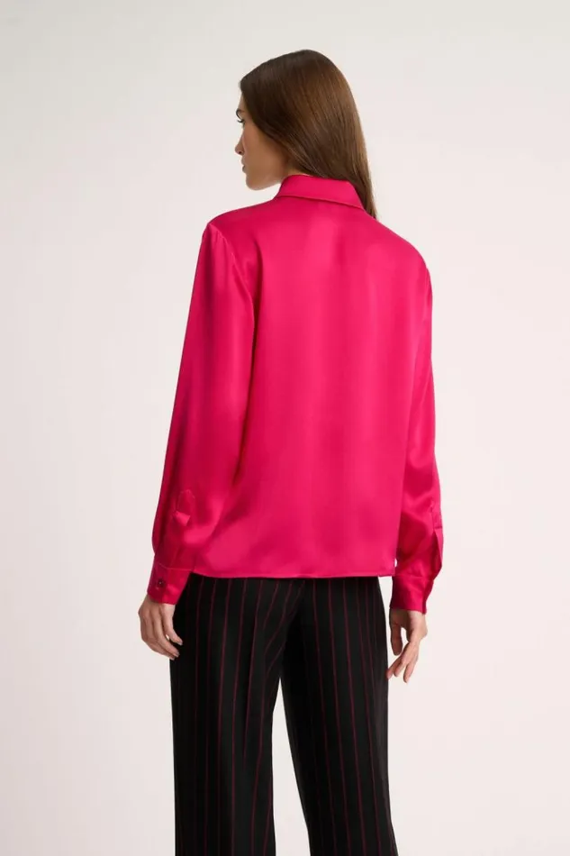 Luisa Spagnoli Blouses And Shirts Livello 8211 Silk Blouse Fuchsia 8211 Women Luisa Spagnoli Blouses And Shirts Livello 8211 Silk Blouse Fuchsia 8211 Women