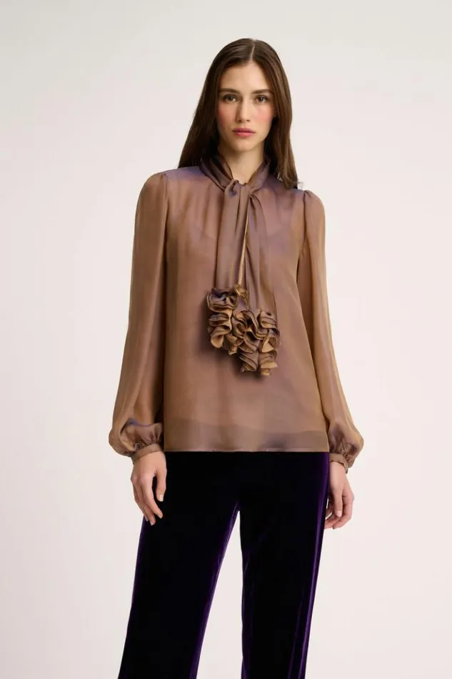 Luisa Spagnoli Blouses And Shirts Lol 8211 Elegant Blouse Hazelnut 8211 Women Luisa Spagnoli Blouses And Shirts Lol 8211 Elegant Blouse Hazelnut 8211 Women