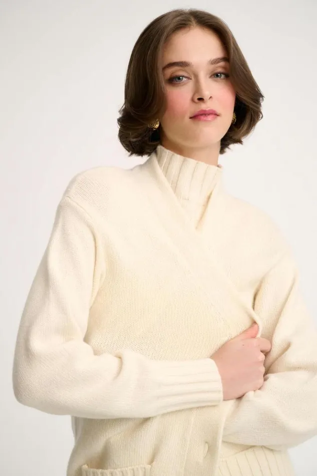Luisa Spagnoli Cardigan Canolo 8211 Cashmere Cardigan Cream 8211 Women Luisa Spagnoli Cardigan Canolo 8211 Cashmere Cardigan Cream 8211 Women