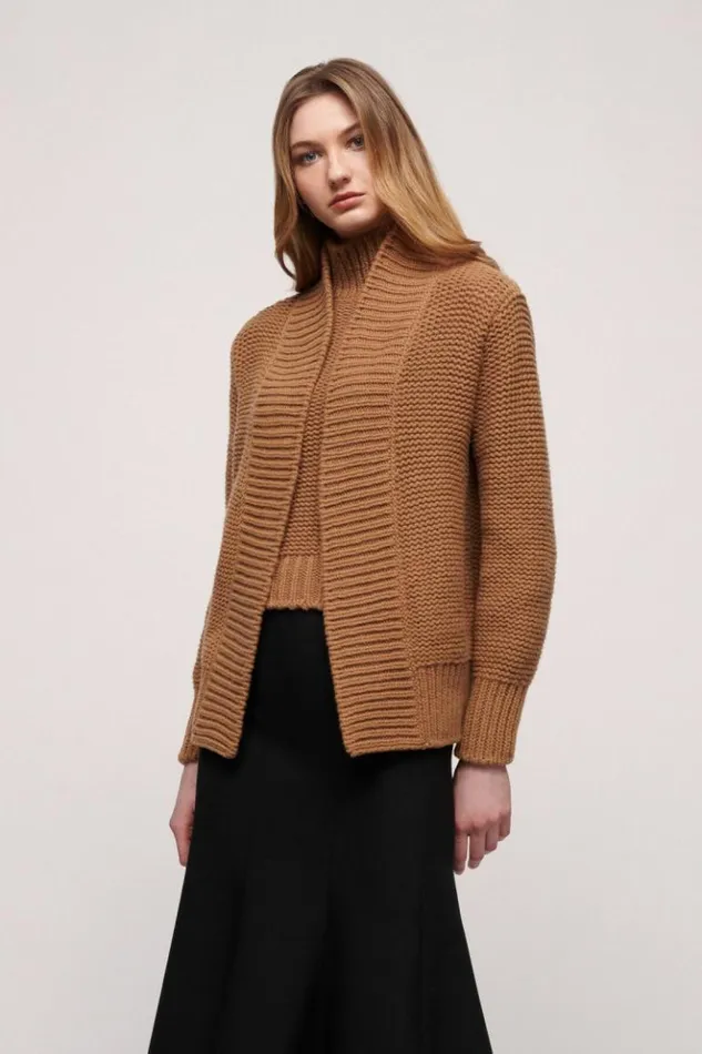 Luisa Spagnoli Cardigan Cheope 8211 Wool Cardigan Camel 8211 Women