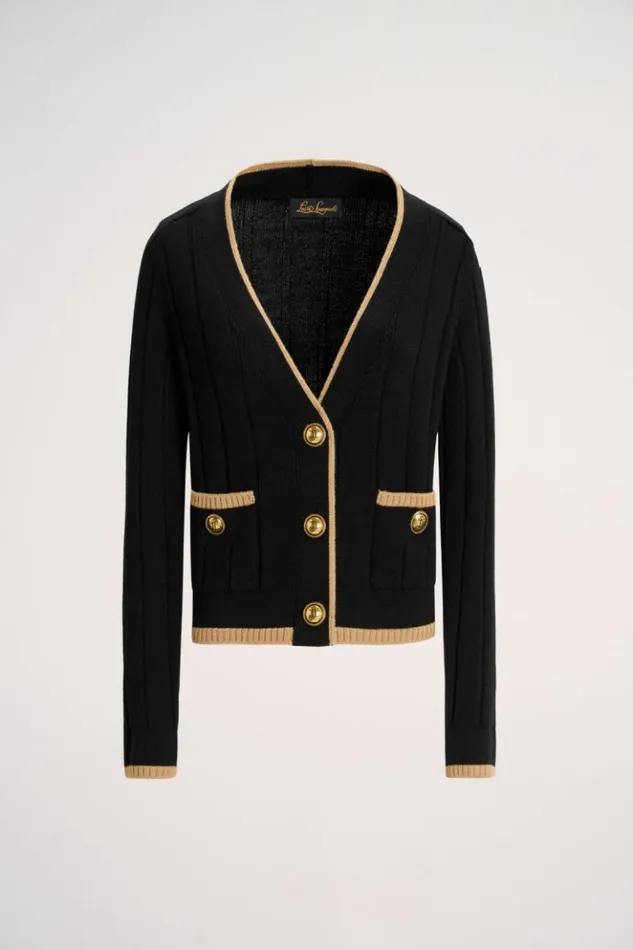 Luisa Spagnoli Cardigan Mozione 8211 Bon Ton Cardigan Blackcamel 8211 Women Luisa Spagnoli Cardigan Mozione 8211 Bon Ton Cardigan Blackcamel 8211 Women