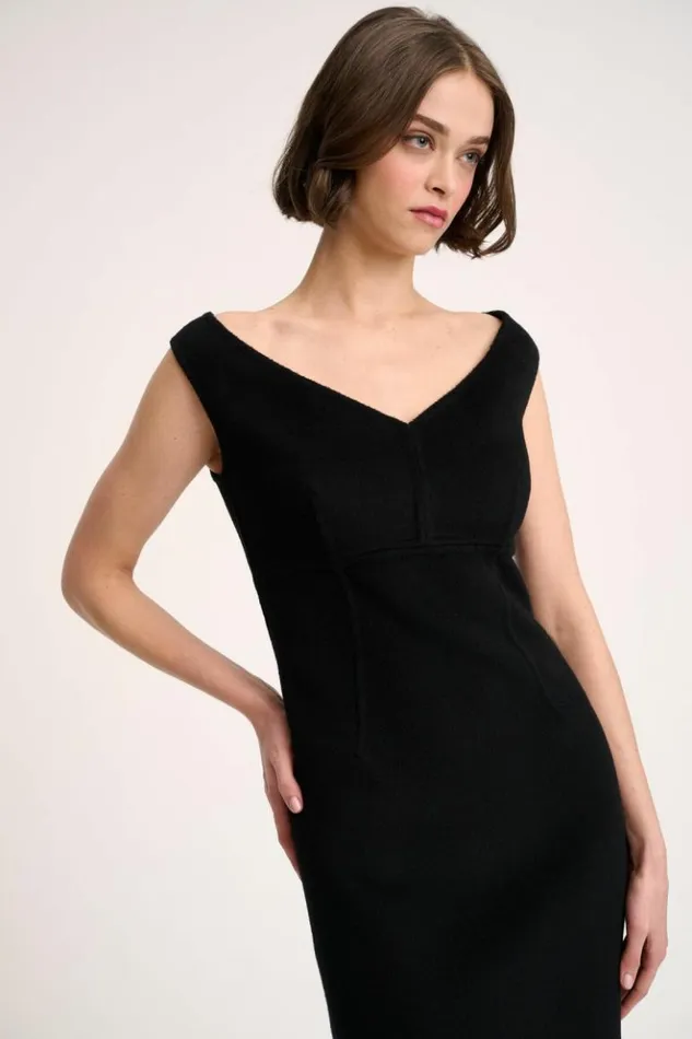 Luisa Spagnoli Dresses and Jumpsuits Ghirba 8211 Tube Dress Black 8211 Women
