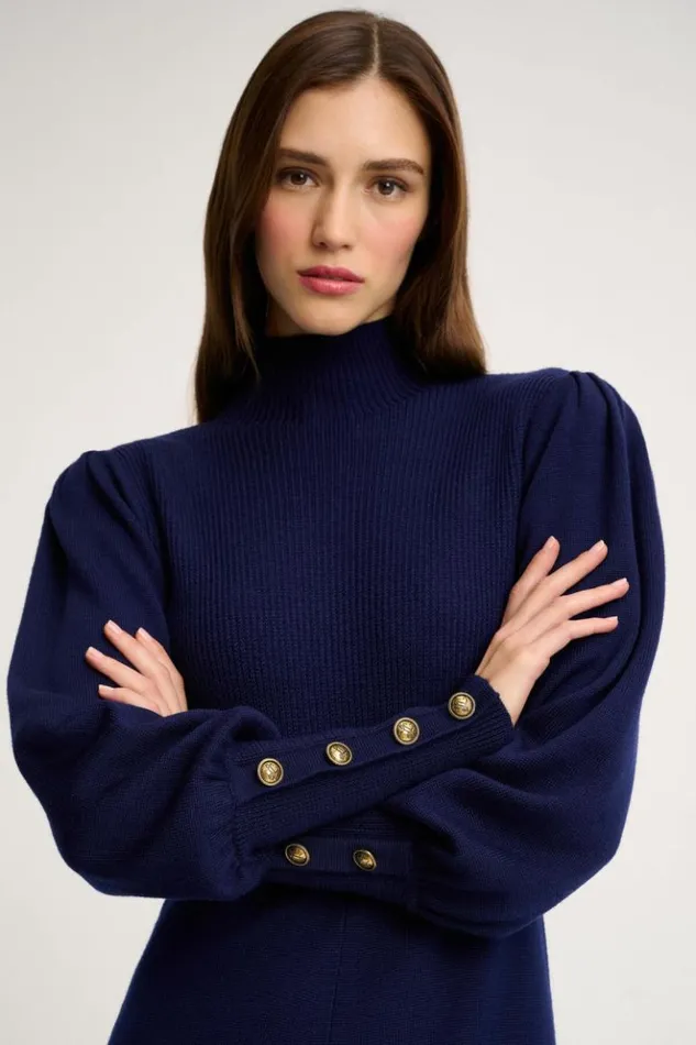 Luisa Spagnoli Dresses and Jumpsuits Magalin 8211 Knit Dress Blue 8211 Women Luisa Spagnoli Dresses and Jumpsuits Magalin 8211 Knit Dress Blue 8211 Women