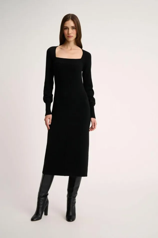 Luisa Spagnoli Dresses and Jumpsuits Mandola 8211 Knit Dress Black 8211 Women Luisa Spagnoli Dresses and Jumpsuits Mandola 8211 Knit Dress Black 8211 Women