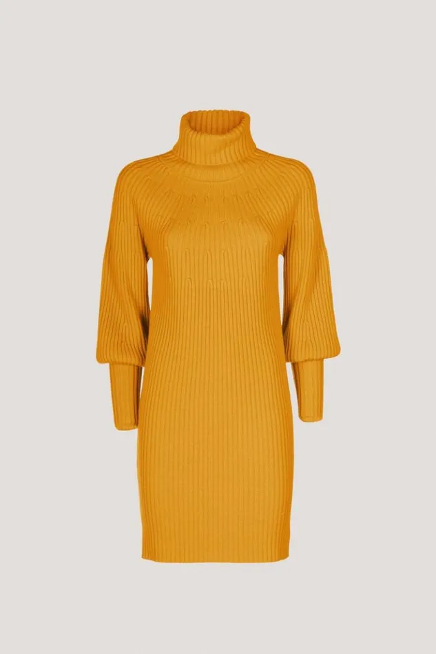 Luisa Spagnoli Dresses and Jumpsuits Metius 8211 Wool Dress Mustard 8211 Women Luisa Spagnoli Dresses and Jumpsuits Metius 8211 Wool Dress Mustard 8211 Women