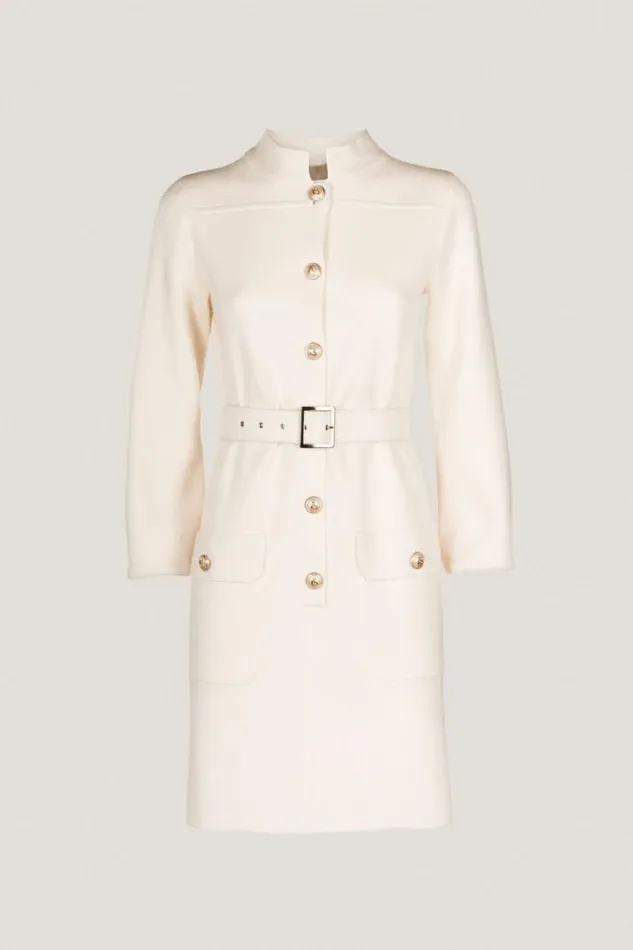Luisa Spagnoli Dresses and Jumpsuits Miraggio 8211 Shirt Dress Cream 8211 Women Luisa Spagnoli Dresses and Jumpsuits Miraggio 8211 Shirt Dress Cream 8211 Women