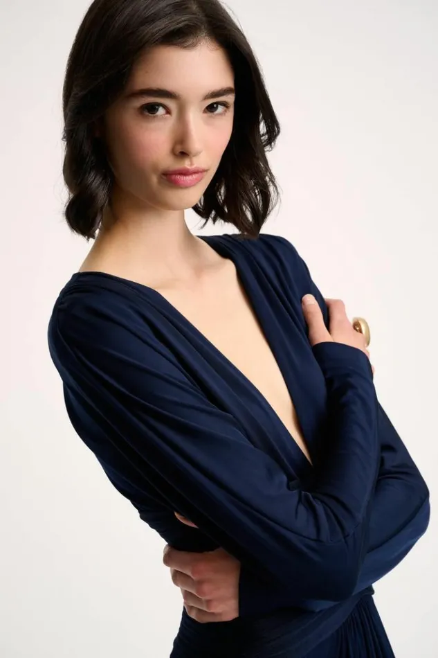 Luisa Spagnoli Formal Dresses Generico 8211 Elegant Dress 8211 Fashion Show Blue 8211 Women