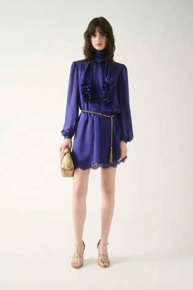 Luisa Spagnoli Formal Dresses Grappa 8211 Elegant Dress Bluette 8211 Women Luisa Spagnoli Formal Dresses Grappa 8211 Elegant Dress Bluette 8211 Women