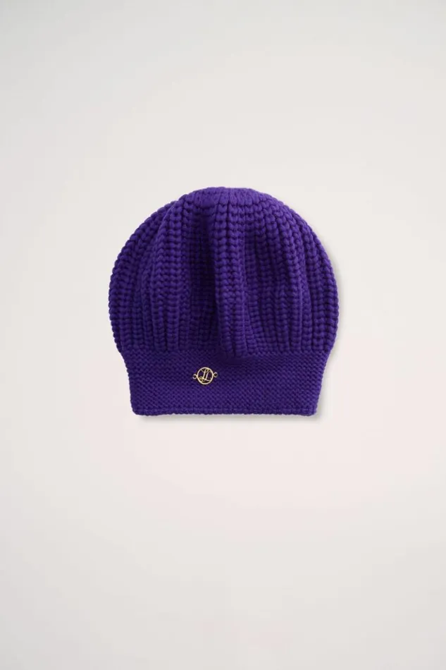 Luisa Spagnoli Hats And Gloves Matteo 8211 Wool Beret Purple 8211 Women