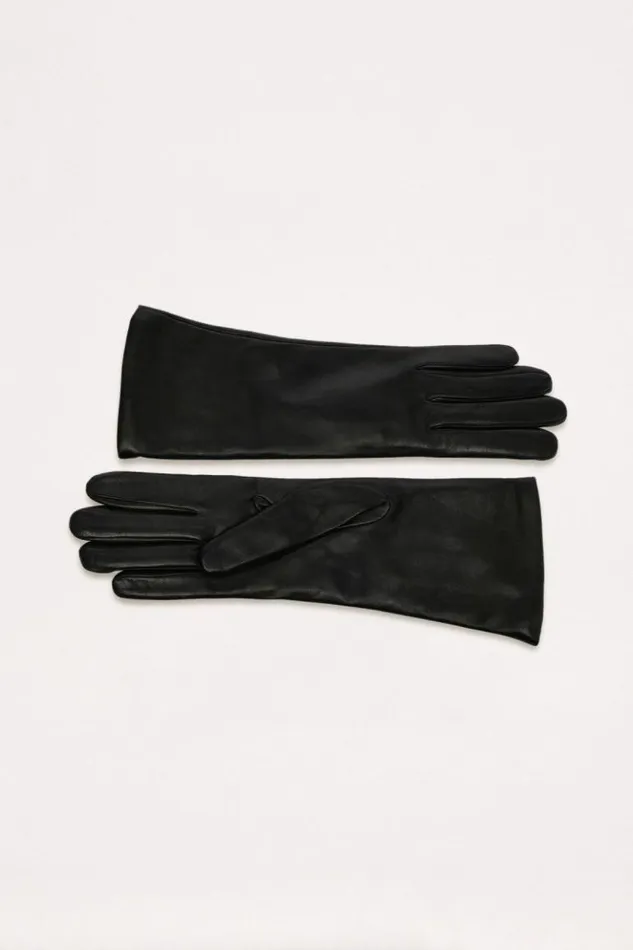 Luisa Spagnoli Hats And Gloves Ubaldo 8211 Leather Gloves Black 8211 Women