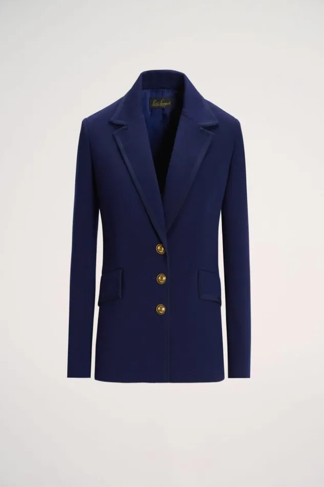 Luisa Spagnoli Jackets and Blazers Mansionario 8211 Wool Jacket Blue 8211 Women Luisa Spagnoli Jackets and Blazers Mansionario 8211 Wool Jacket Blue 8211 Women