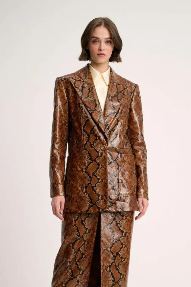 Luisa Spagnoli Jackets and Blazers Standard 8211 Leather Jacket 8211 Fashion Show 8211 Women Luisa Spagnoli Jackets and Blazers Standard 8211 Leather Jacket 8211 Fashion Show 8211 Women
