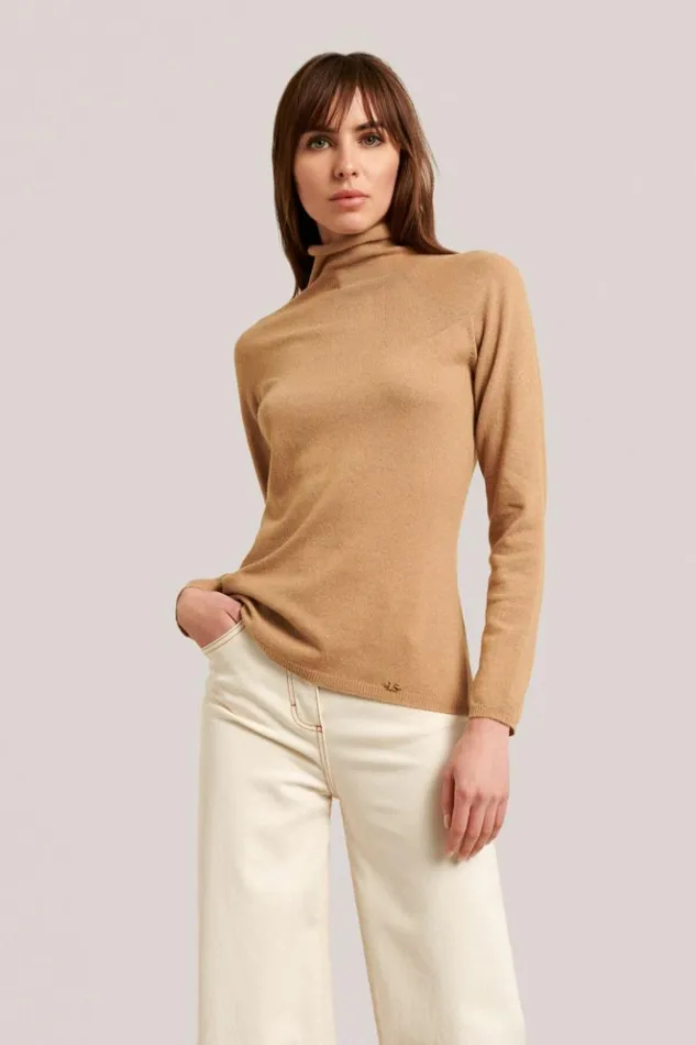 Luisa Spagnoli Knitwear Calco 8211 Wool Sweater Camel 8211 Women
