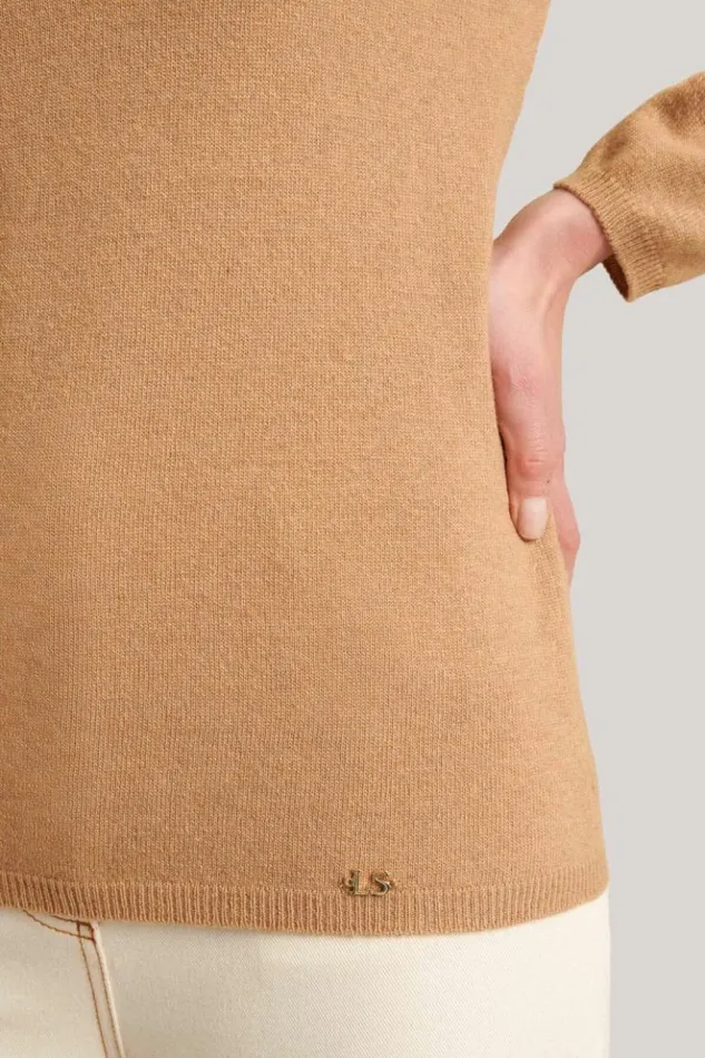 Luisa Spagnoli Knitwear Calco 8211 Wool Sweater Camel 8211 Women Luisa Spagnoli Knitwear Calco 8211 Wool Sweater Camel 8211 Women