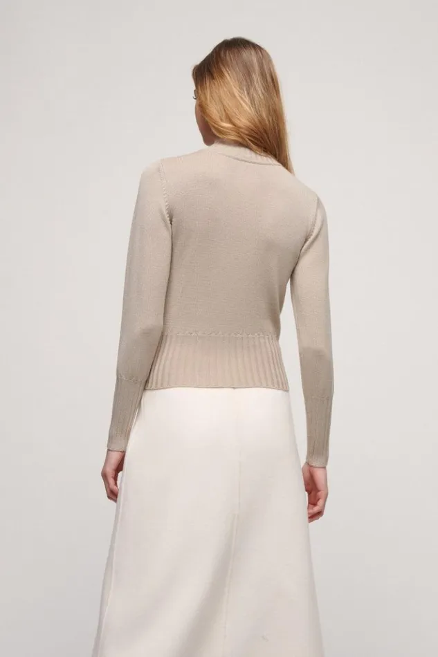 Luisa Spagnoli Knitwear Maltosio 8211 Wool Pullover Beige 8211 Women Luisa Spagnoli Knitwear Maltosio 8211 Wool Pullover Beige 8211 Women