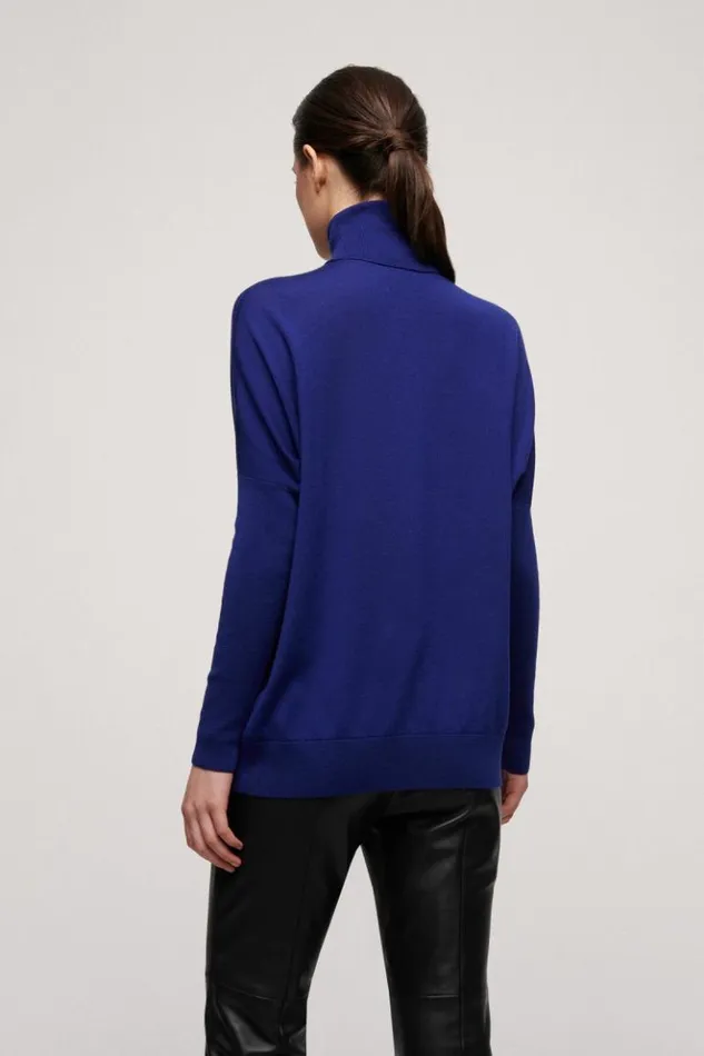 Luisa Spagnoli Knitwear Mammola 8211 Wool Pullover Bluette 8211 Women Luisa Spagnoli Knitwear Mammola 8211 Wool Pullover Bluette 8211 Women