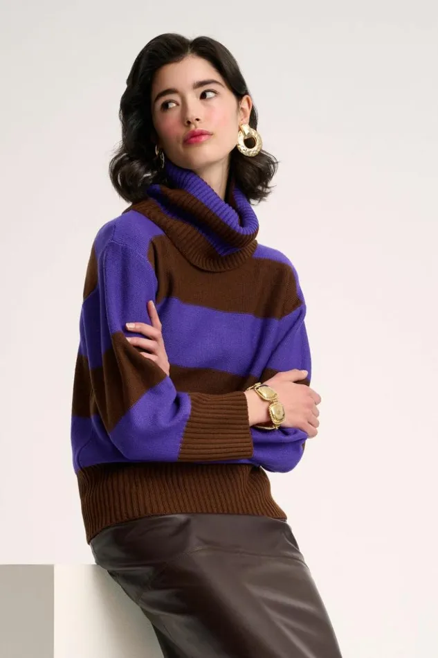 Luisa Spagnoli Knitwear Marsupio 8211 Striped Pullover 8211 Women