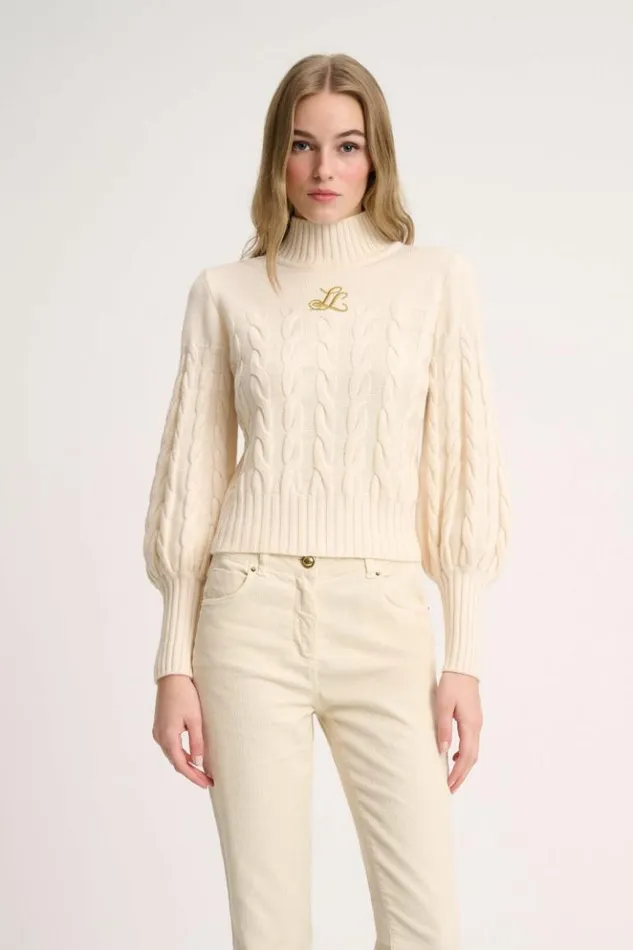Luisa Spagnoli Knitwear Miledy 8211 Embroidered Pullover Cream 8211 Women Luisa Spagnoli Knitwear Miledy 8211 Embroidered Pullover Cream 8211 Women