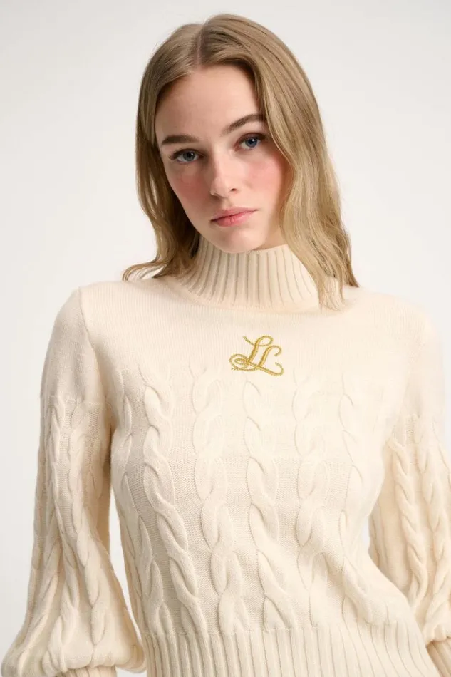 Luisa Spagnoli Knitwear Miledy 8211 Embroidered Pullover Cream 8211 Women Luisa Spagnoli Knitwear Miledy 8211 Embroidered Pullover Cream 8211 Women
