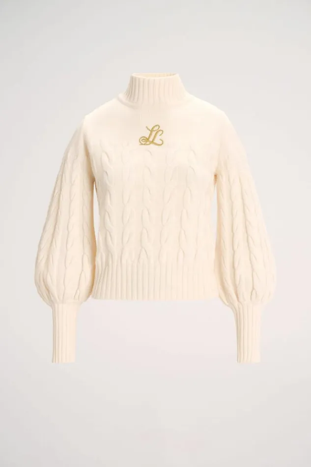 Luisa Spagnoli Knitwear Miledy 8211 Embroidered Pullover Cream 8211 Women Luisa Spagnoli Knitwear Miledy 8211 Embroidered Pullover Cream 8211 Women