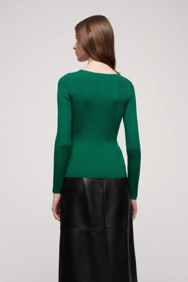 Luisa Spagnoli Knitwear Misticanza 8211 Wool Pullover Green 8211 Women Luisa Spagnoli Knitwear Misticanza 8211 Wool Pullover Green 8211 Women
