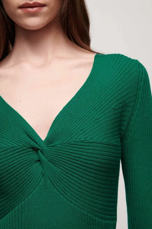 Luisa Spagnoli Knitwear Misticanza 8211 Wool Pullover Green 8211 Women Luisa Spagnoli Knitwear Misticanza 8211 Wool Pullover Green 8211 Women