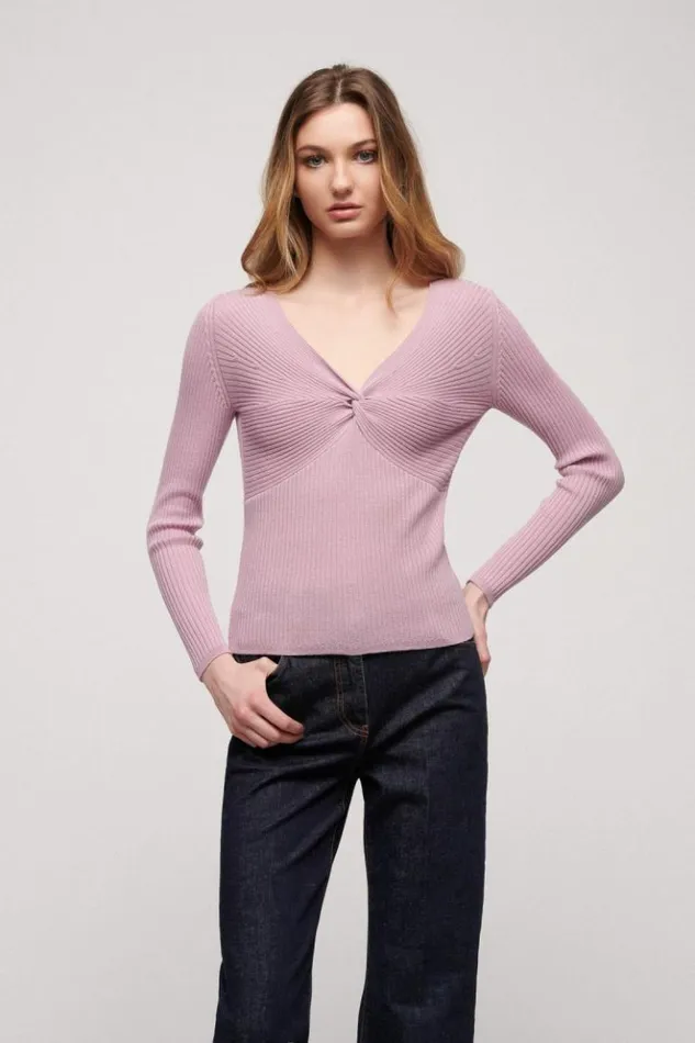 Luisa Spagnoli Knitwear Misticanza 8211 Wool Pullover Pink 8211 Women