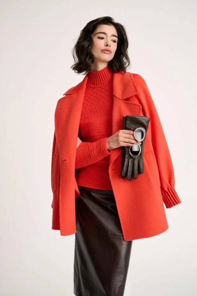 Luisa Spagnoli Knitwear Molene 8211 Turtleneck Pullover Orange 8211 Women Luisa Spagnoli Knitwear Molene 8211 Turtleneck Pullover Orange 8211 Women