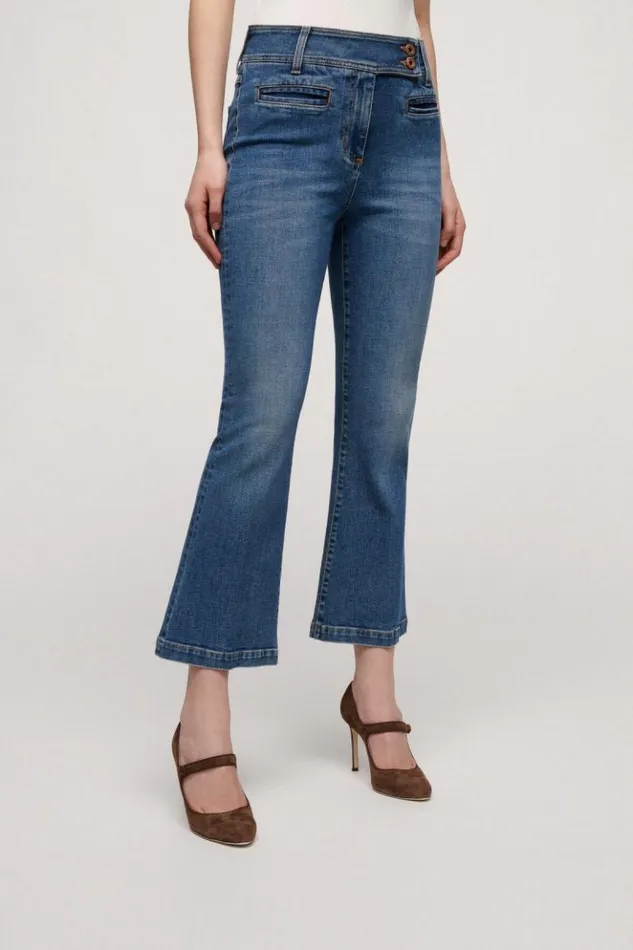 Luisa Spagnoli Pants Oberg 8211 Flared Jeans 8211 Women