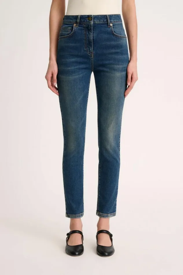 Luisa Spagnoli Pants Octavio 8211 Slim Fit Jeans Dark Blue 8211 Women