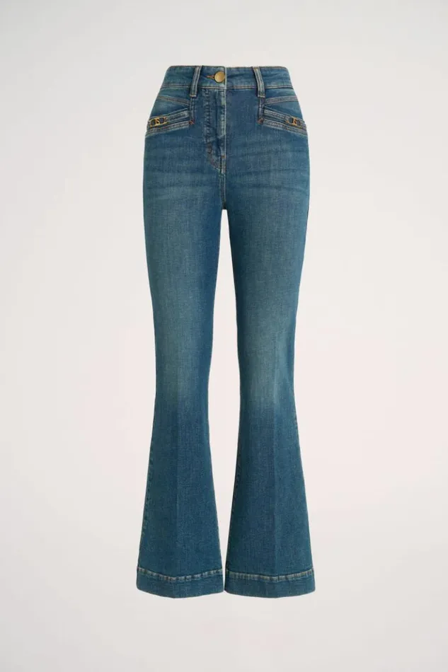 Luisa Spagnoli Pants Ofilio 8211 Flared Jeans Blue 8211 Women Luisa Spagnoli Pants Ofilio 8211 Flared Jeans Blue 8211 Women