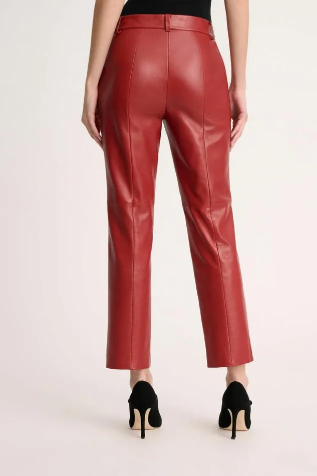 Luisa Spagnoli Pants Omonimo 8211 Cropped Leather Pants 8211 Women Luisa Spagnoli Pants Omonimo 8211 Cropped Leather Pants 8211 Women