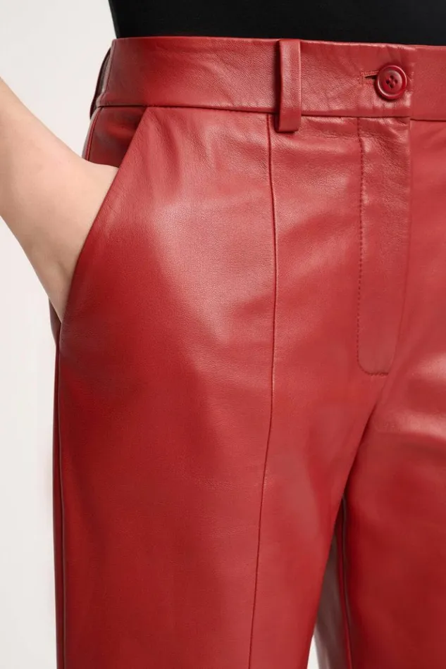 Luisa Spagnoli Pants Omonimo 8211 Cropped Leather Pants 8211 Women Luisa Spagnoli Pants Omonimo 8211 Cropped Leather Pants 8211 Women