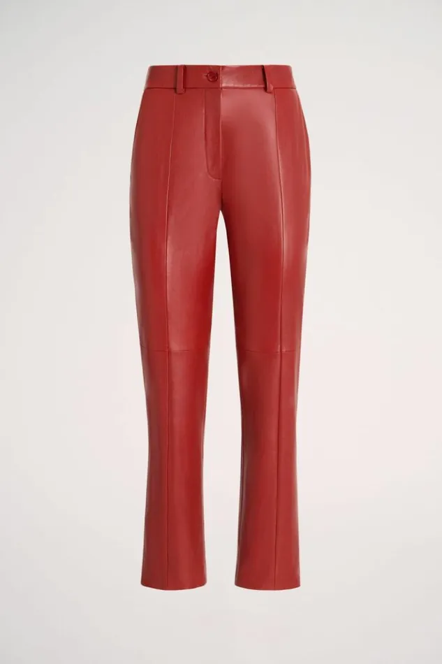 Luisa Spagnoli Pants Omonimo 8211 Cropped Leather Pants 8211 Women Luisa Spagnoli Pants Omonimo 8211 Cropped Leather Pants 8211 Women
