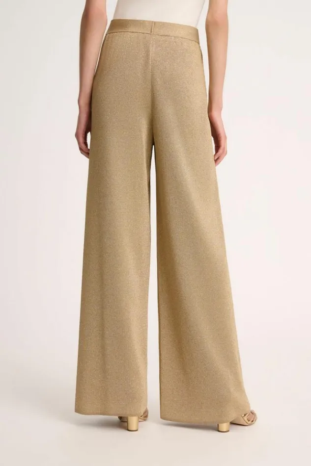 Luisa Spagnoli Pants Zavorra 8211 Lurex Knit Pants Yellow 8211 Women Luisa Spagnoli Pants Zavorra 8211 Lurex Knit Pants Yellow 8211 Women