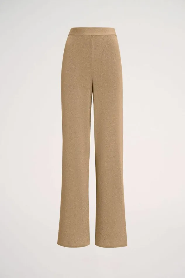 Luisa Spagnoli Pants Zavorra 8211 Lurex Knit Pants Yellow 8211 Women Luisa Spagnoli Pants Zavorra 8211 Lurex Knit Pants Yellow 8211 Women