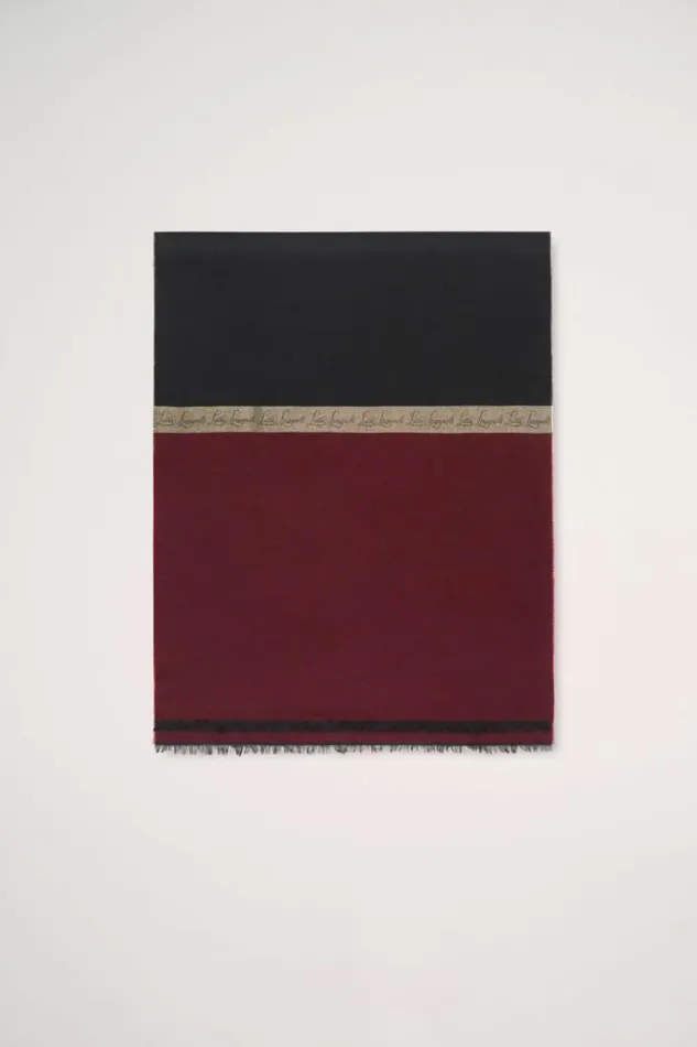 Luisa Spagnoli Scarves And Foulards Rodi 8211 Wool Blend Scarf Blackred 8211 Women