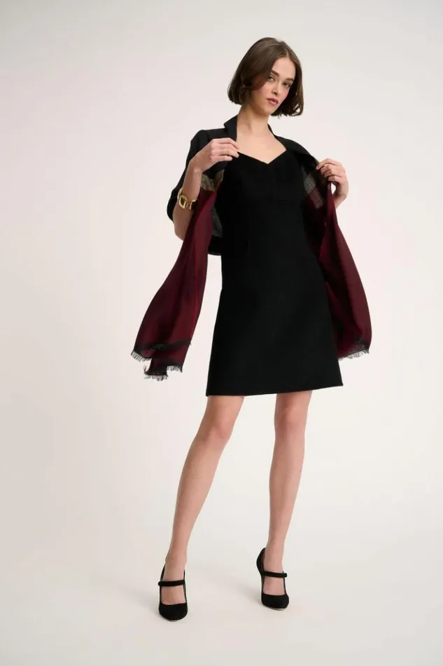 Luisa Spagnoli Scarves And Foulards Rodi 8211 Wool Blend Scarf Blackred 8211 Women Luisa Spagnoli Scarves And Foulards Rodi 8211 Wool Blend Scarf Blackred 8211 Women