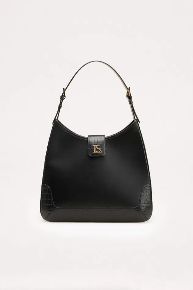 Luisa Spagnoli Shoulder Bags Icapribis 8211 Shoulder Bag Blackgold 8211 Women