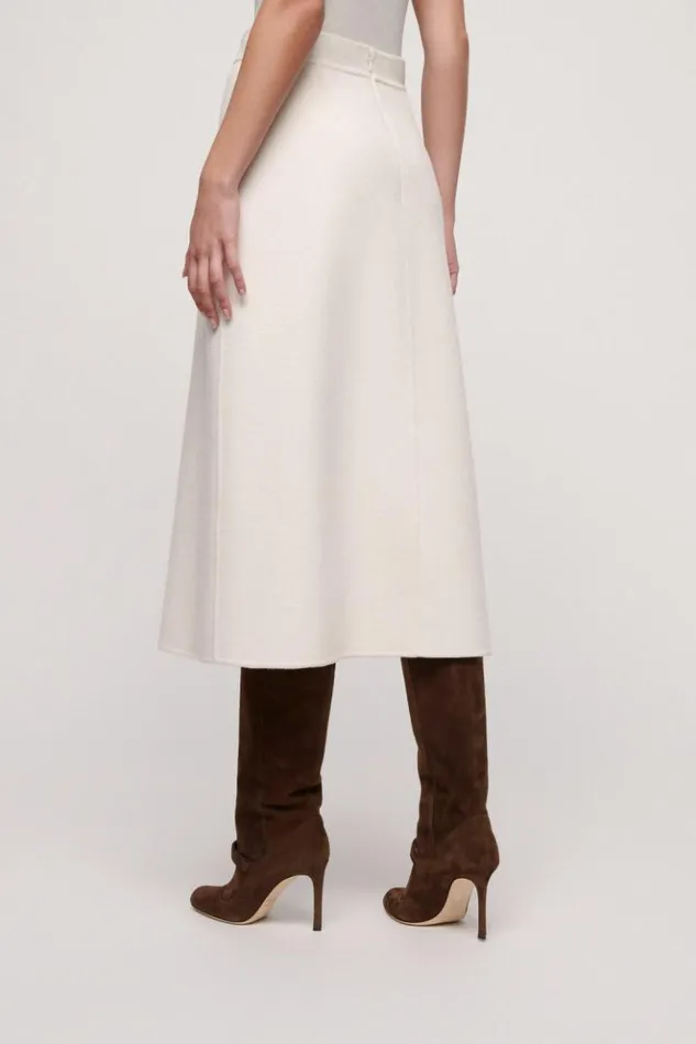 Luisa Spagnoli Skirts And Shorts Frisbi 8211 Wool Skirt Cream 8211 Women Luisa Spagnoli Skirts And Shorts Frisbi 8211 Wool Skirt Cream 8211 Women