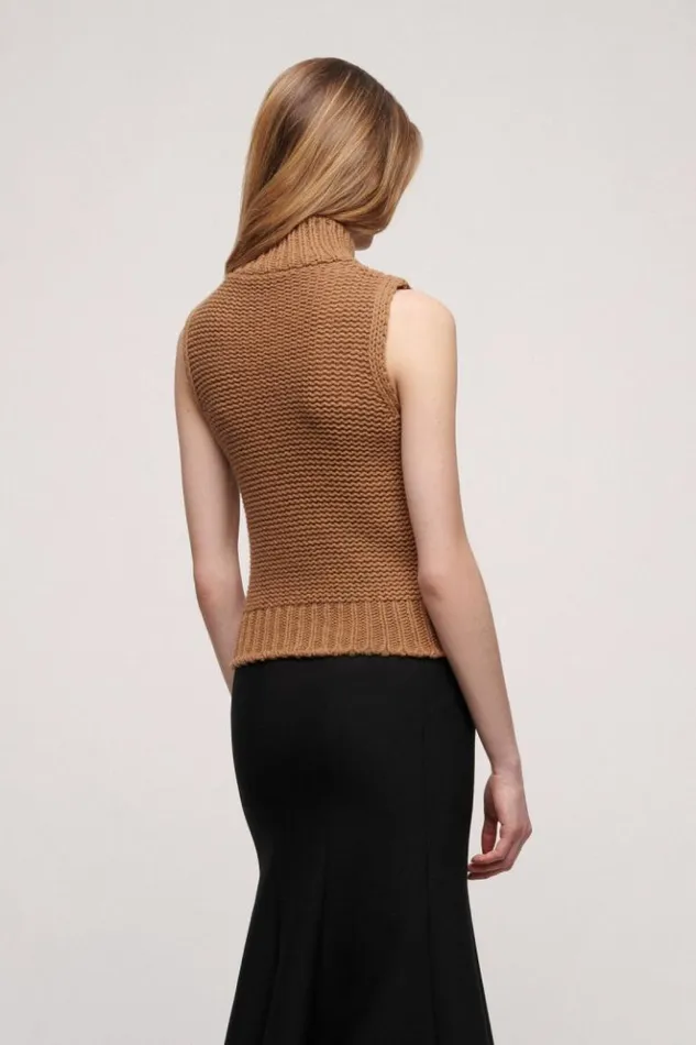 Luisa Spagnoli Tops And TShirts California 8211 Wool Top Camel 8211 Women Luisa Spagnoli Tops And TShirts California 8211 Wool Top Camel 8211 Women