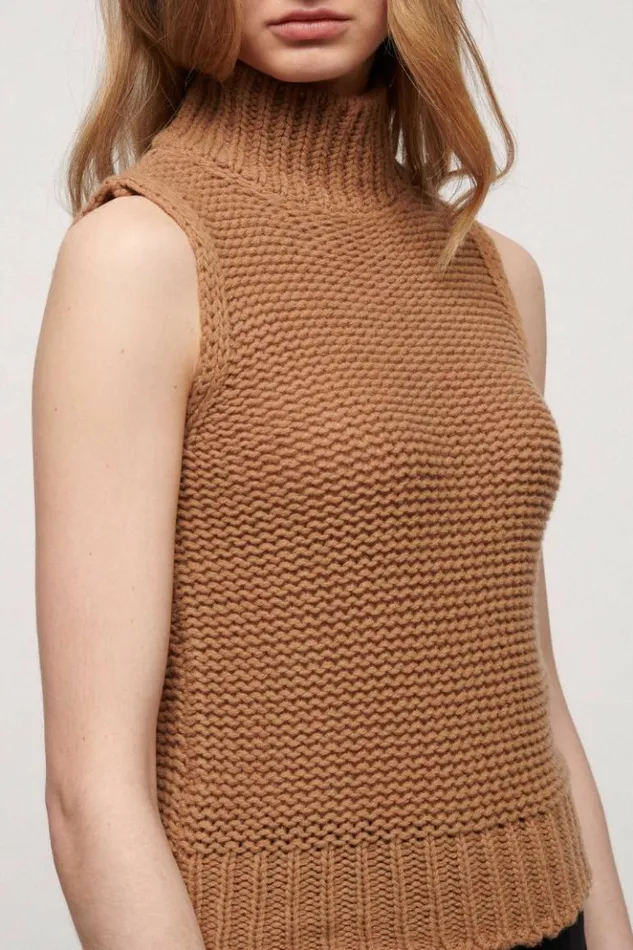 Luisa Spagnoli Tops And TShirts California 8211 Wool Top Camel 8211 Women Luisa Spagnoli Tops And TShirts California 8211 Wool Top Camel 8211 Women